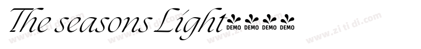 The seasons Light字体转换